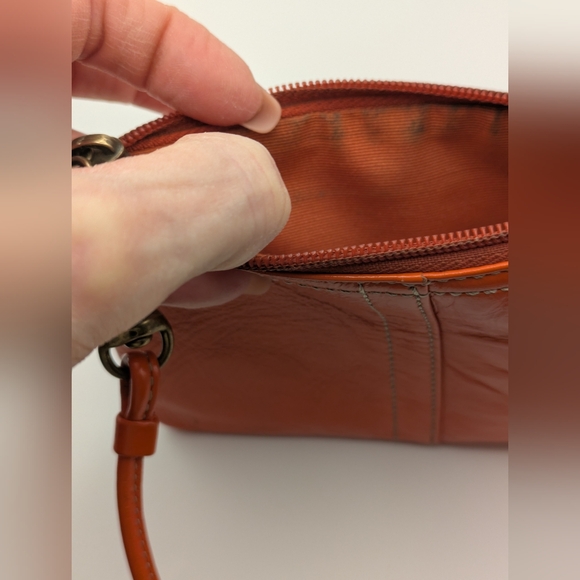 Coach Orange Leather Wristlet - Picture 6 of 6
